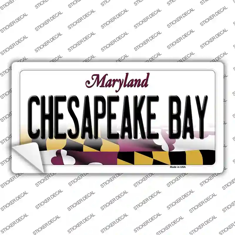 LP-10510s-L Chesapeake Bay Maryland Novelty Sticker Decal, Large