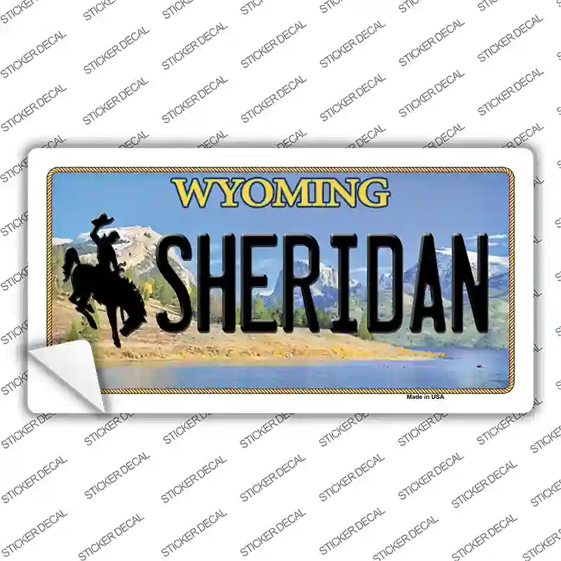 LP-10520s-S Sheridan Wyoming Novelty Sticker Decal, Small