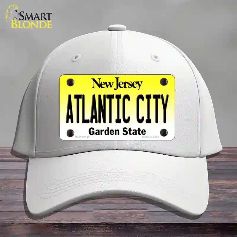 HAT21-MLP-10149 Atlantic City   Jersey Novelty License Plate Hat, Cotton - White