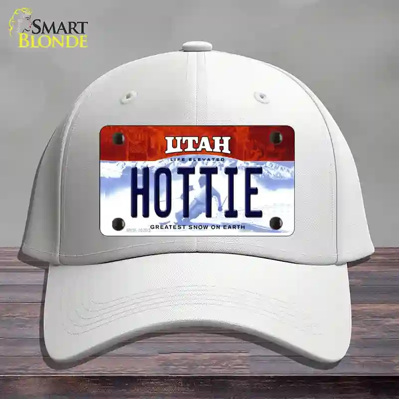 HAT21-MLP-10203 Hottie Utah Novelty License Plate Hat, Cotton - White