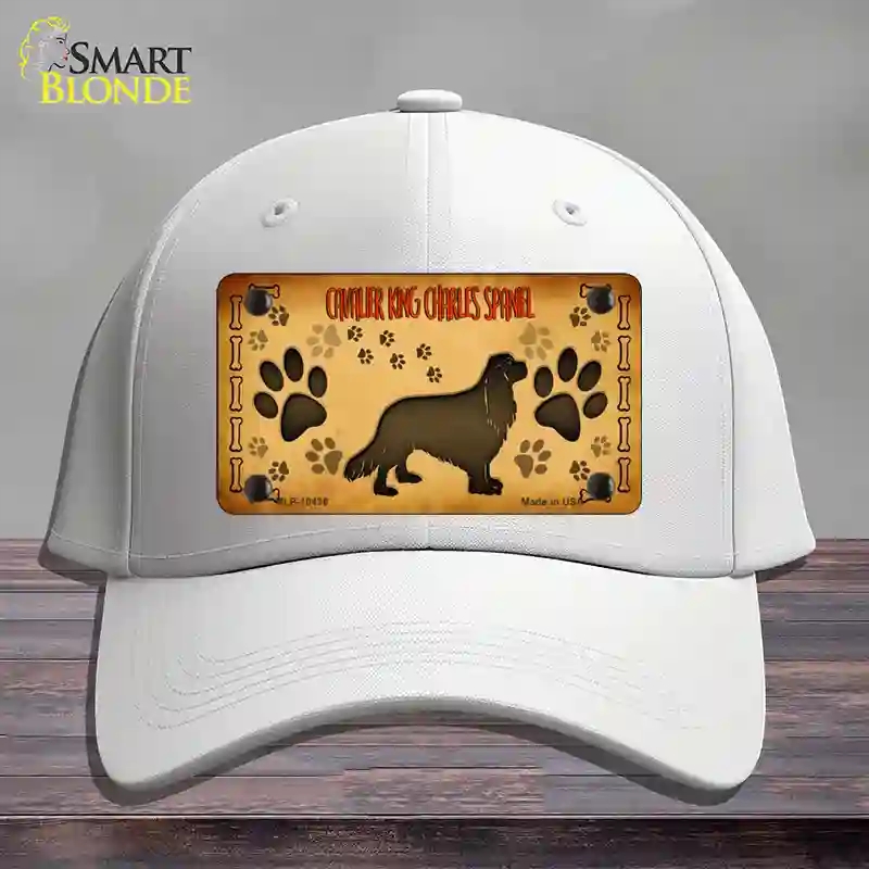 HAT21-MLP-10436 Cavalier King Charles Spaniel Novelty License Plate Hat, Cotton - White