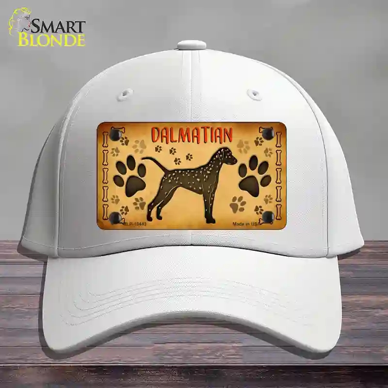 HAT21-MLP-10443 Dalmatian Novelty License Plate Hat, Cotton - White
