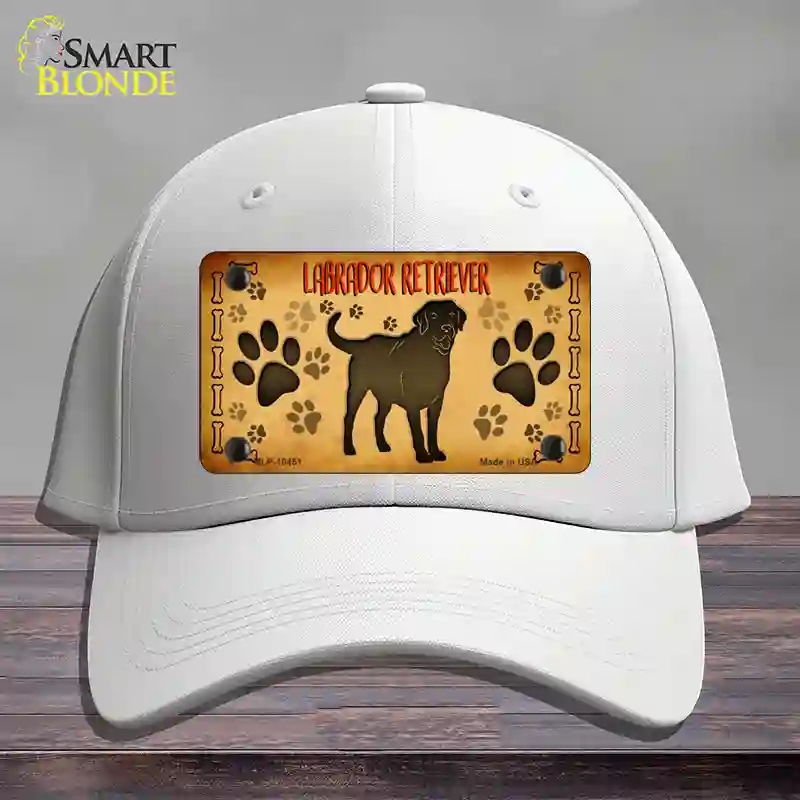 HAT21-MLP-10451 Labrador Retriever Novelty License Plate Hat, Cotton - White