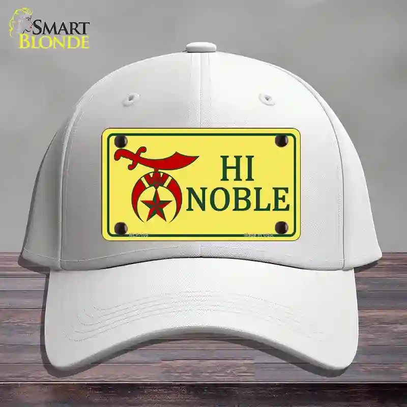 HAT21-MLP-108 High Noble Novelty License Plate Hat, Cotton - White