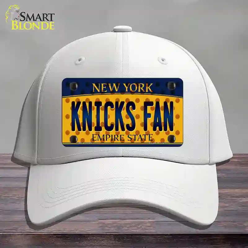 HAT21-MLP-10867 Knicks Fan   York Novelty License Plate Hat, Cotton - White