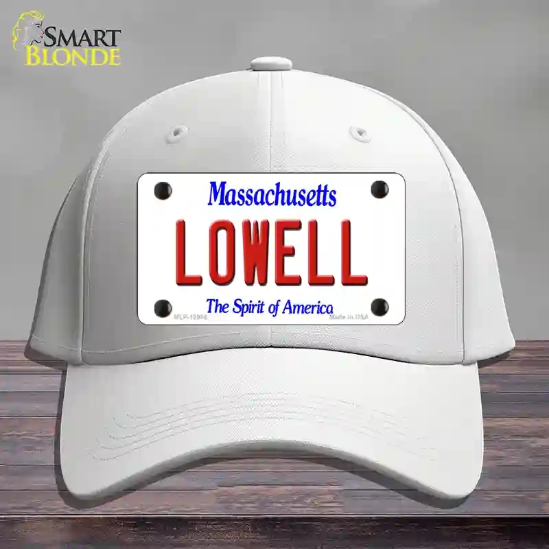 HAT21-MLP-10986 Lowell Massachusetts Novelty License Plate Hat, Cotton - White