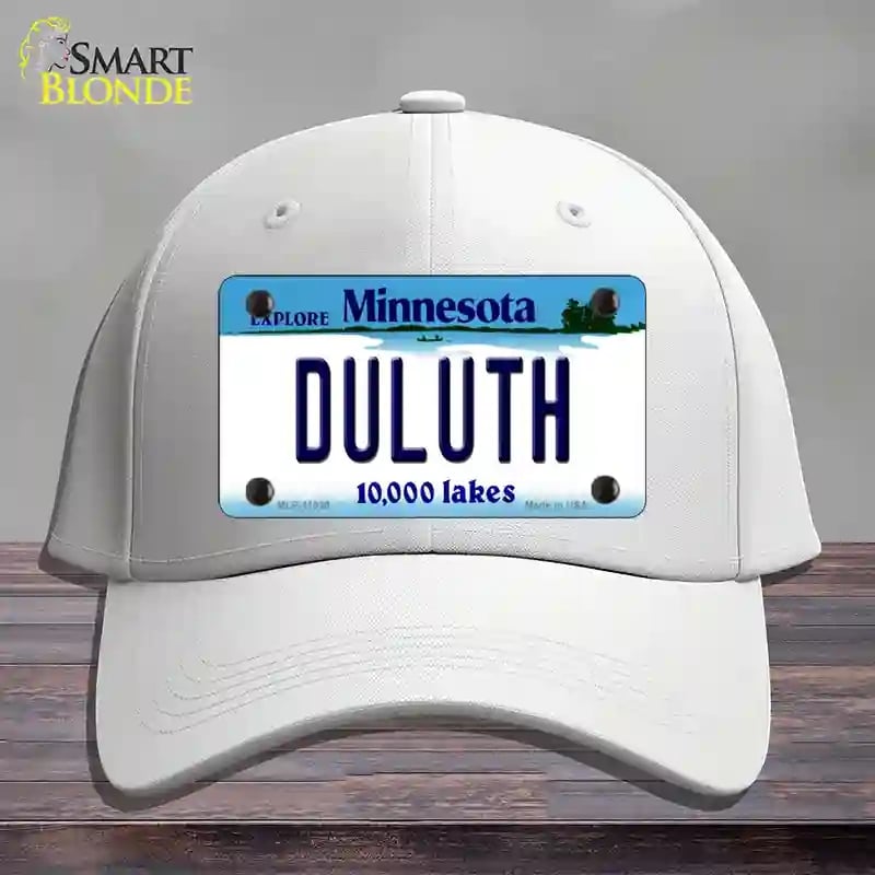 HAT21-MLP-11039 Duluth Minnesota State Novelty License Plate Hat, Cotton - White