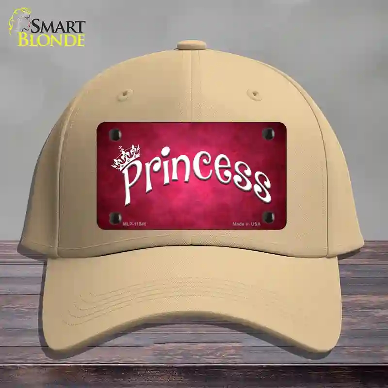 HAT22-MLP-11545 Princess Novelty License Plate Hat, Cotton - Khaki