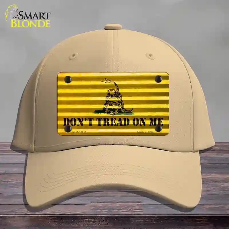HAT22-MLP-11810 Dont Tread on Me Novelty License Plate Hat, Cotton - Khaki