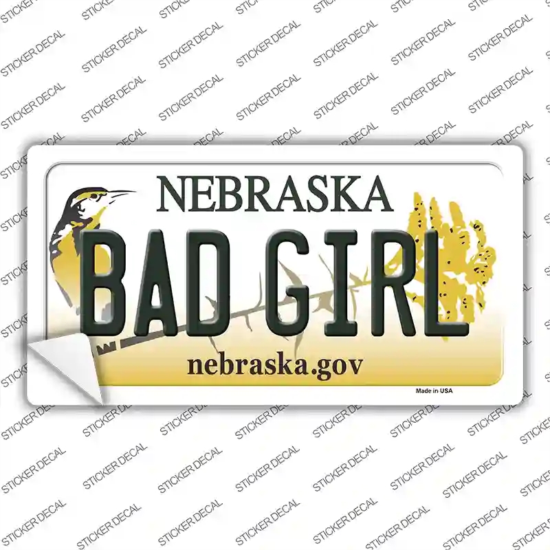 LP-10603s-S Bad Girl Nebraska Novelty Sticker Decal, Small