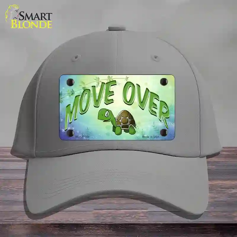 HAT23-MLP-11565 Move Over Novelty License Plate Hat, Cotton - Gray