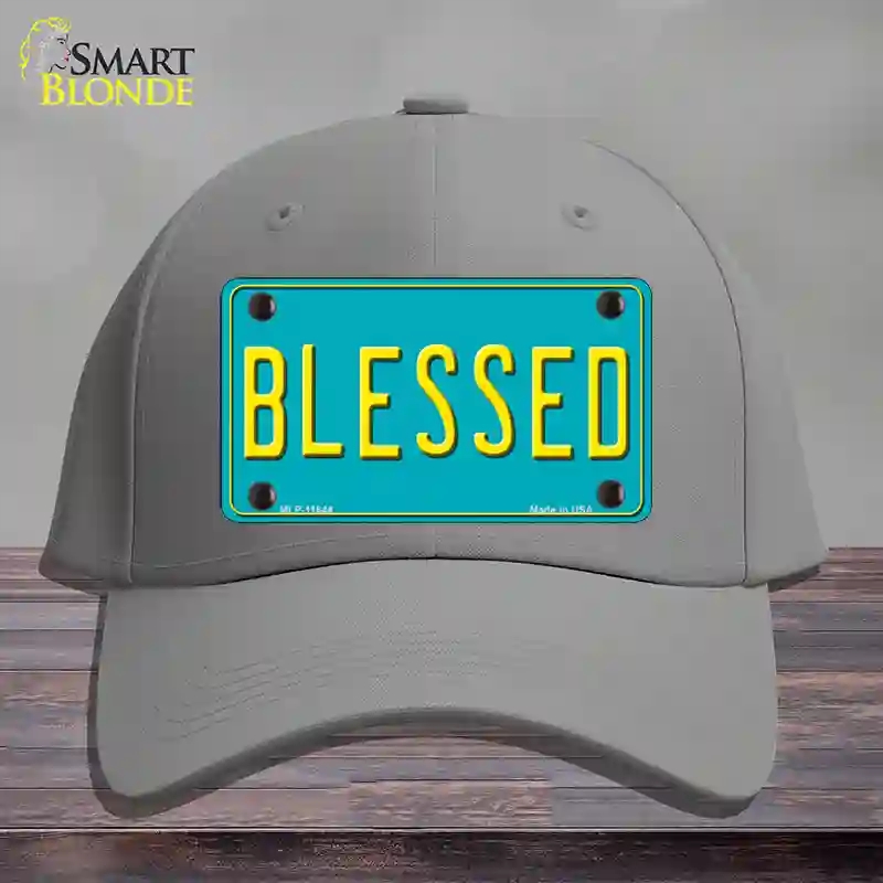 HAT23-MLP-11644 Blessed Novelty License Plate Hat, Cotton - Gray