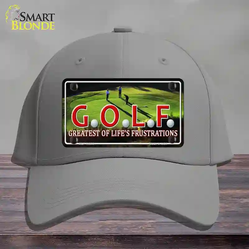 HAT23-MLP-11680 Golf Novelty License Plate Hat, Cotton - Gray