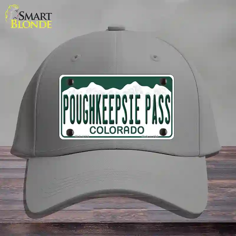 HAT23-MLP-12153 Poughkeepsie Pass Colorado Novelty License Plate Hat, Cotton - Gray