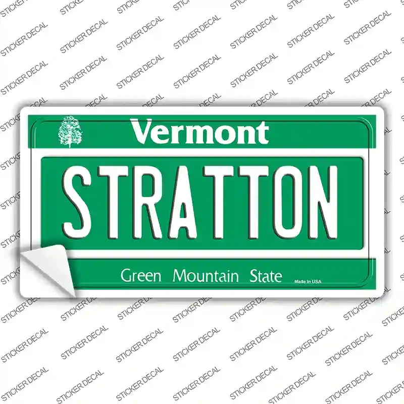 LP-10664s-S Stratton Vermont Novelty Sticker Decal, Small