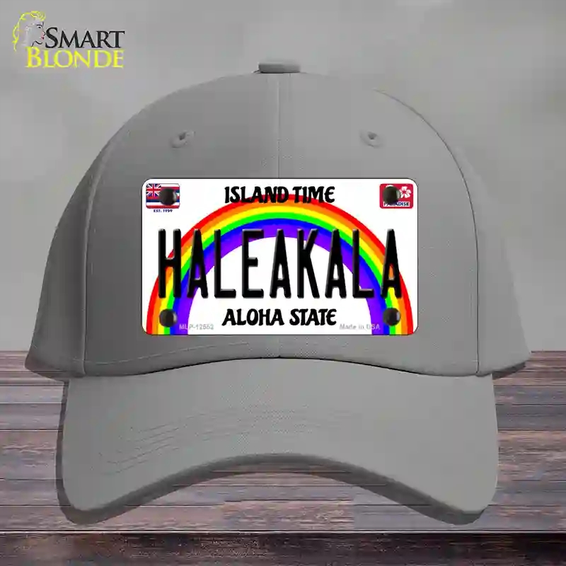 HAT23-MLP-12552 Haleakala Hawaii Novelty License Plate Hat, Cotton - Gray