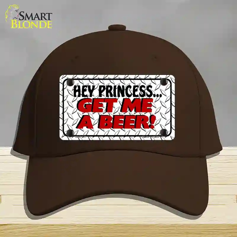 HAT24-MLP-031 Get Me a Beer Novelty License Plate Hat, Cotton - Dark Brown