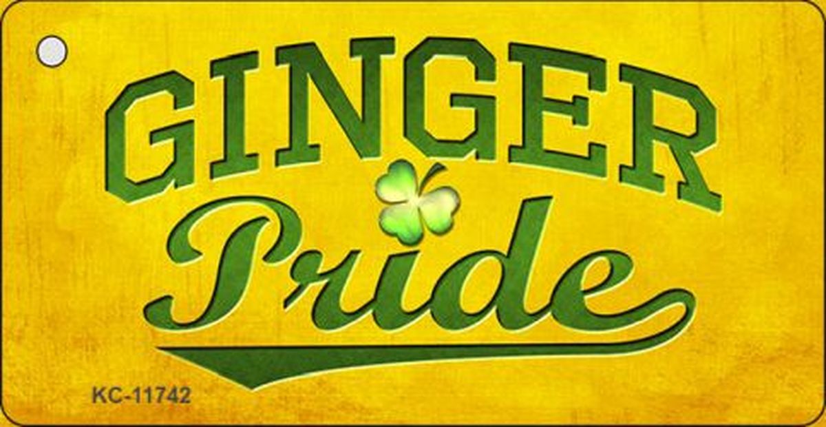 KC-11742 1.5 x 3 in. Ginger Pride Novelty Metal Key Chain