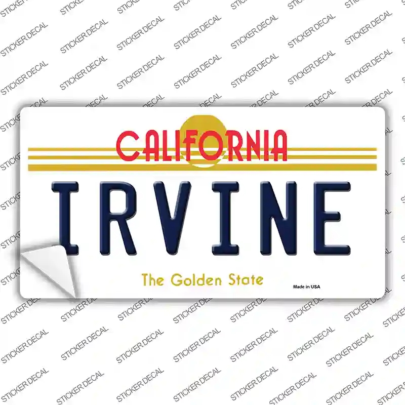 LP-11431s-XL Irvine California Novelty Sticker Decal, Extra Large