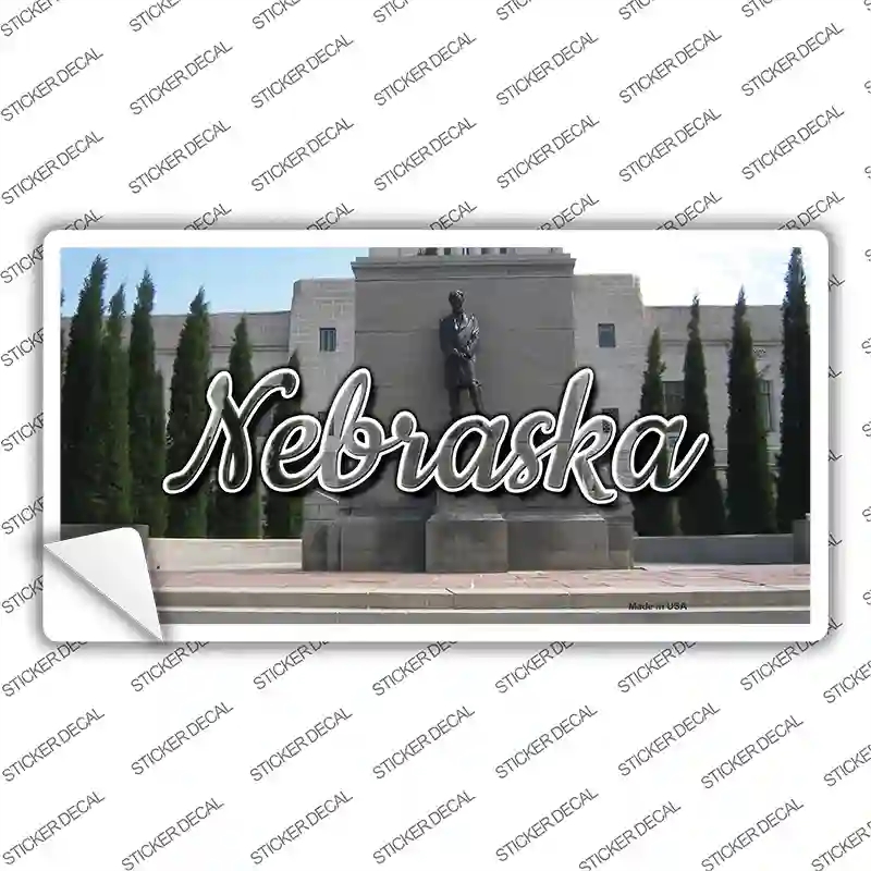 LP-11613s-L Nebraska Capital Building State Novelty Sticker Decal, Large