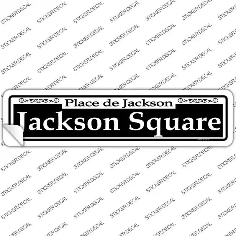 K-1111s-L Jackson Square Novelty Narrow Sticker Decal, Large