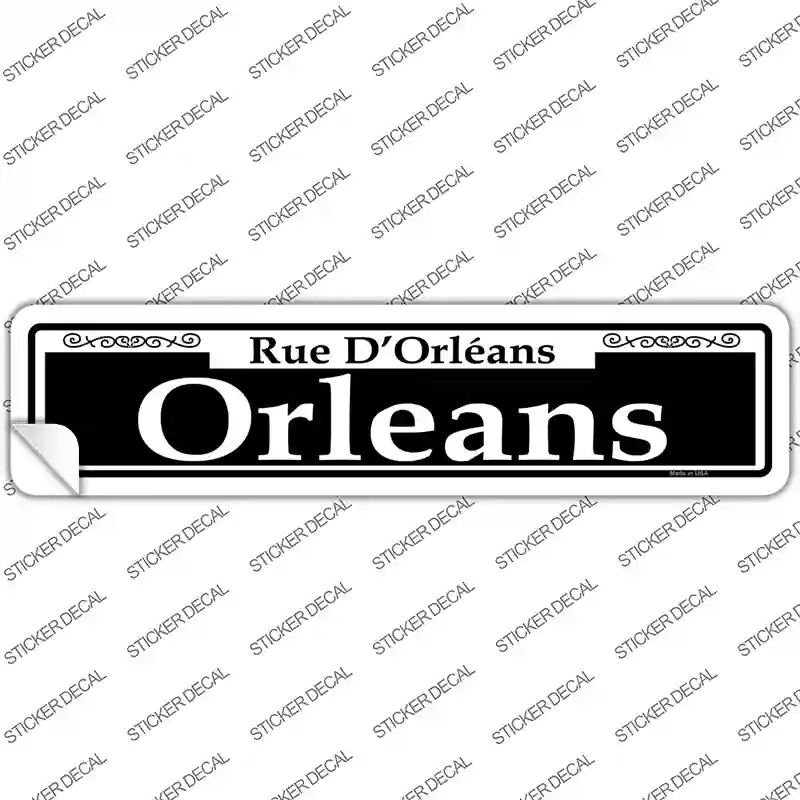 K-1126s-L Orleans Novelty Narrow Sticker Decal, Large