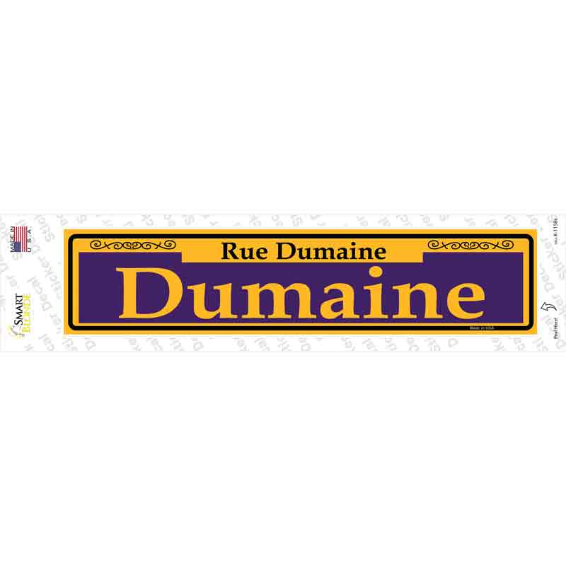 K-1158s-M Dumaine Purple Novelty Narrow Sticker Decal, Medium