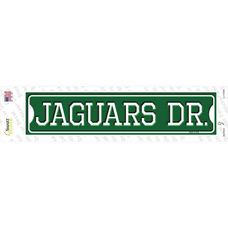 K-959s-M Jaguars Dr Novelty Narrow Sticker Decal, Medium