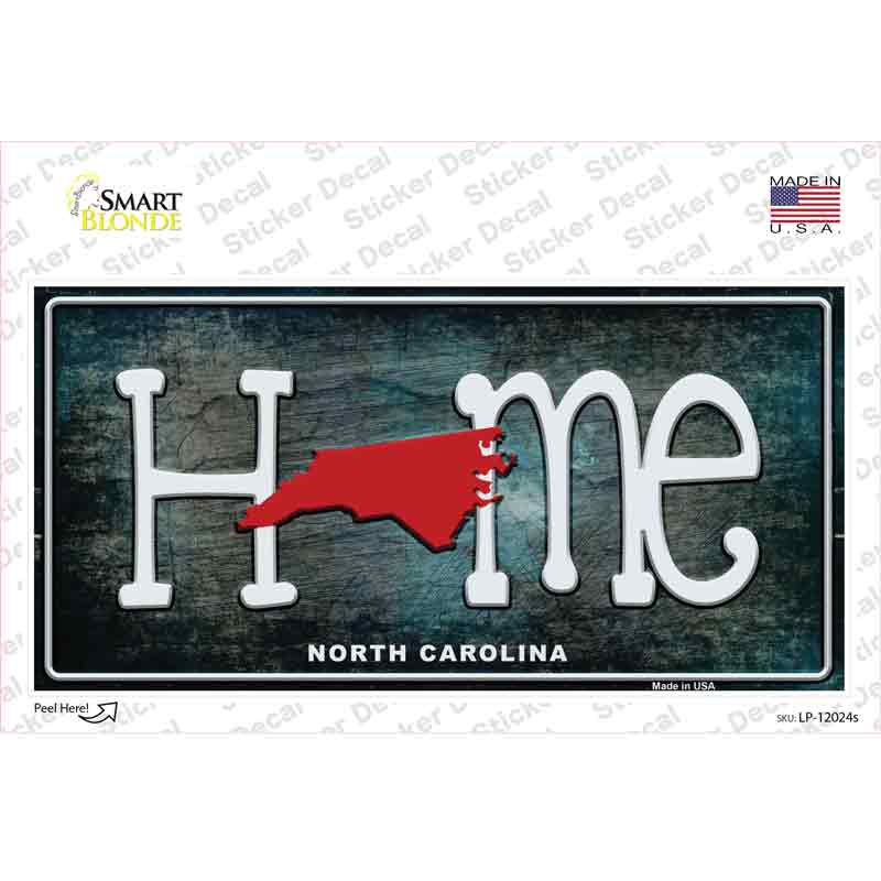 LP-12024s-M North Carolina Home State Outline Novelty Sticker Decal, Medium