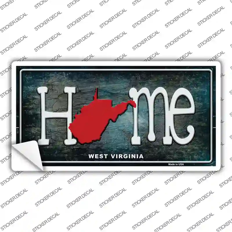 LP-12039s-XL West Virginia Home State Outline Novelty Sticker Decal, Extra Large