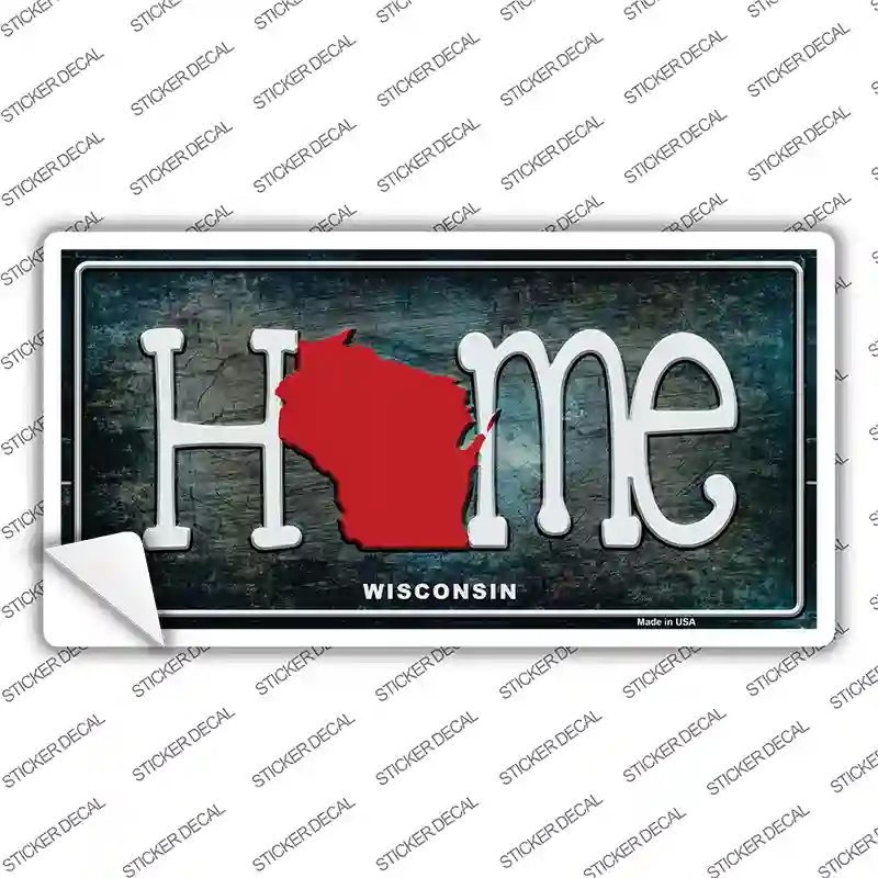 LP-12040s-XL Wisconsin Home State Outline Novelty Sticker Decal, Extra Large