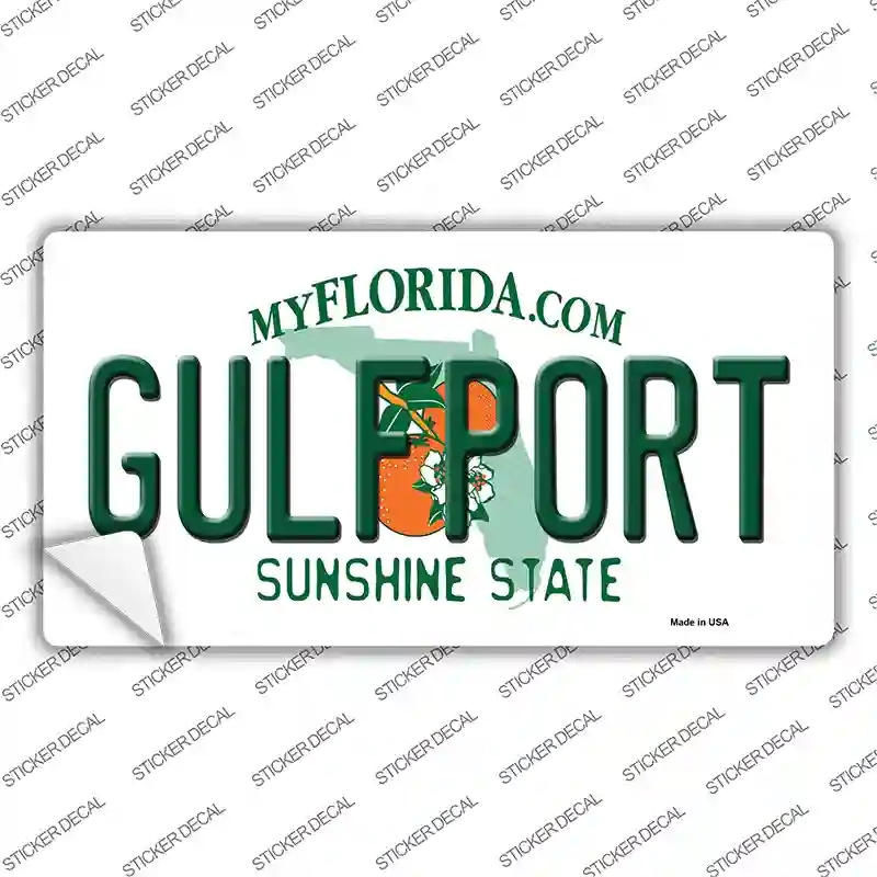 LP-12063s-S Florida Gulfport Novelty Sticker Decal, Small