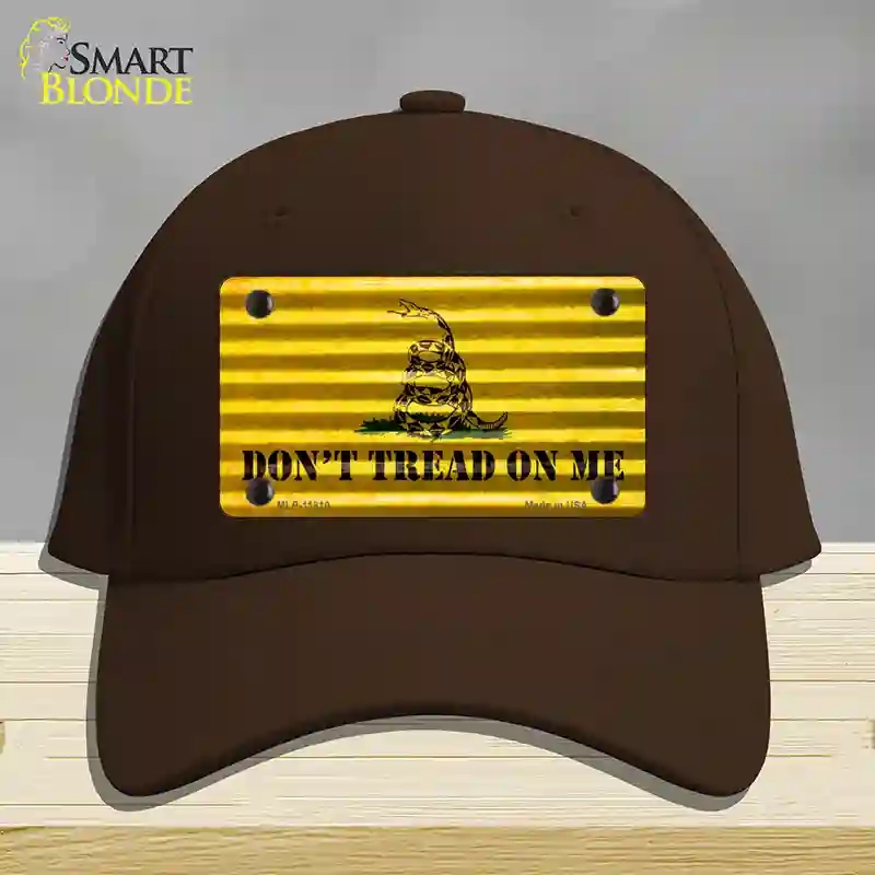 HAT24-MLP-11810 Dont Tread on Me Novelty License Plate Hat, Cotton - Dark Brown