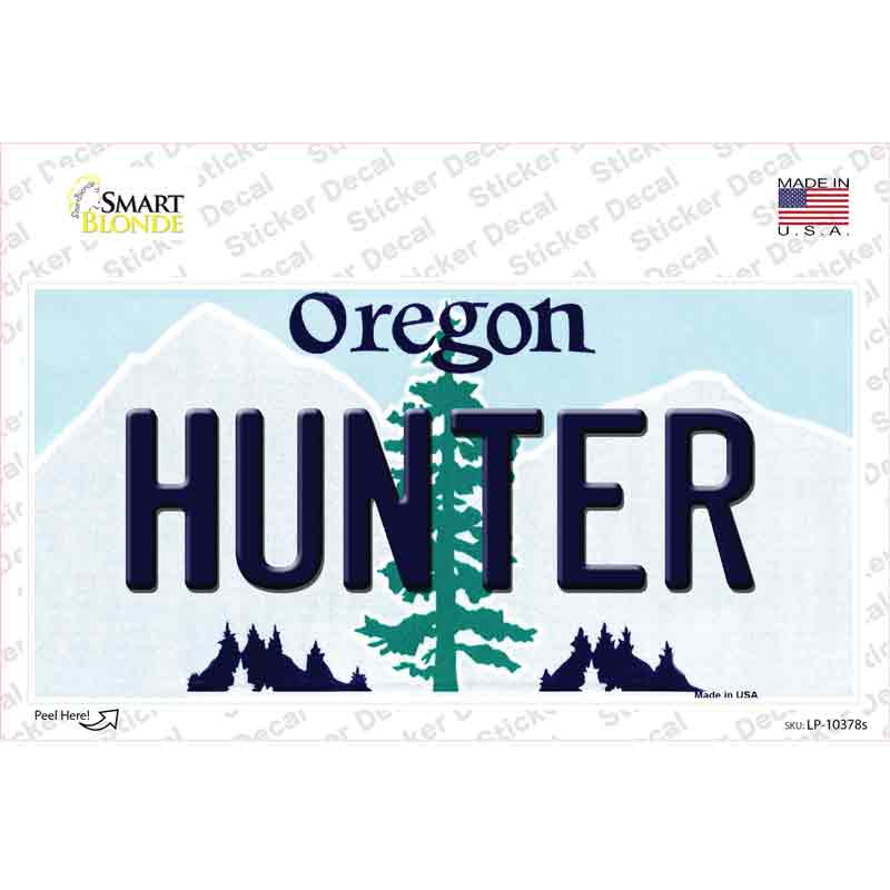 LP-10378s-M Hunter Oregon Novelty Sticker Decal, Medium
