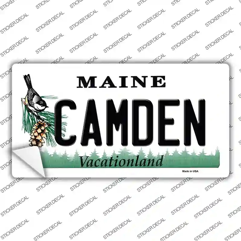 LP-10395s-S Camden Maine Novelty Sticker Decal, Small