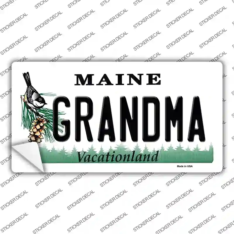 LP-10403s-L Grandma Maine Novelty Sticker Decal, Large