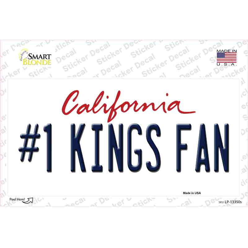 LP-13350s-M 1 Kings Fan Novelty Sticker Decal, Medium