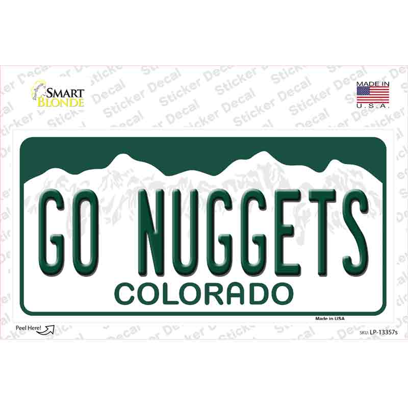 LP-13357s-M Go Nuggets Novelty Sticker Decal, Medium