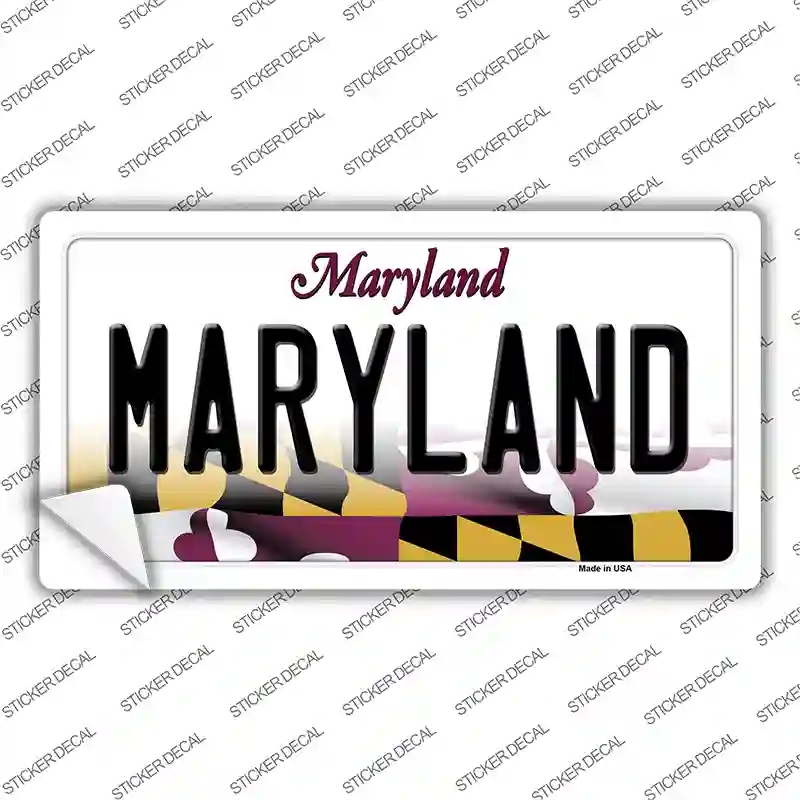 LP-10461s-S Maryland Novelty Sticker Decal, Small