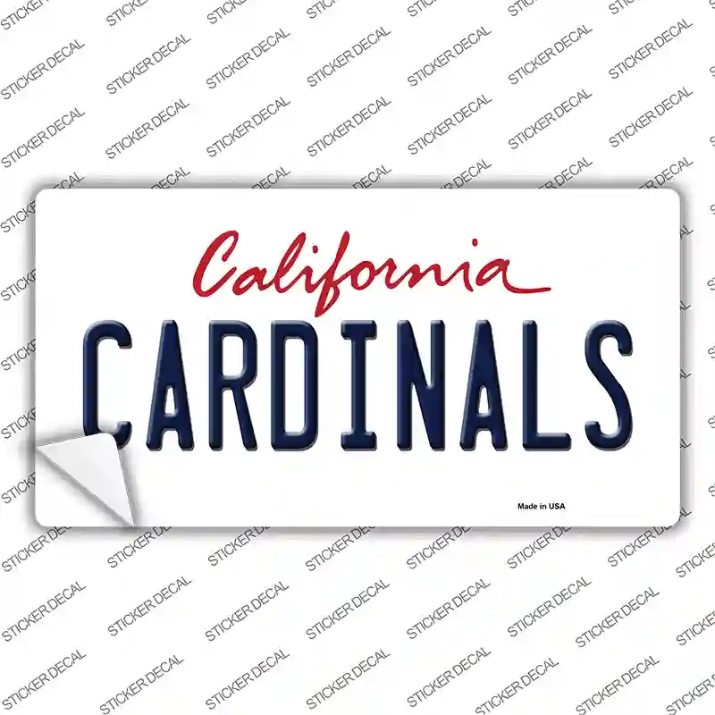 LP-12673s-S Cardinals Novelty Sticker Decal, Small