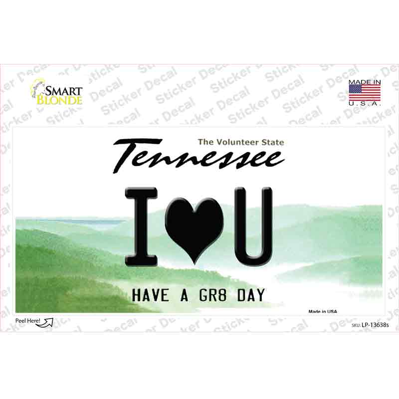 LP-13638s-M I Heart You Novelty Sticker Decal, Medium