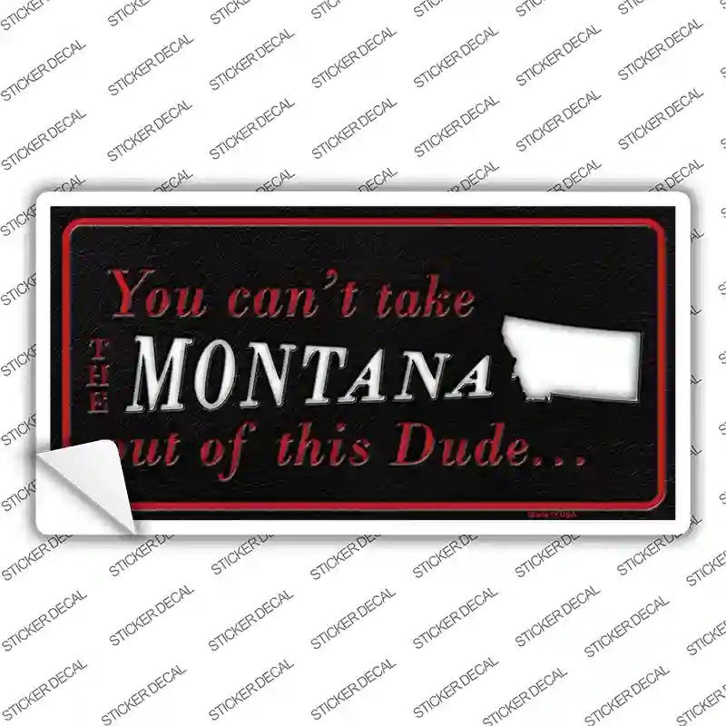 LP-11280s-L Montana Dude Novelty Sticker Decal, Large