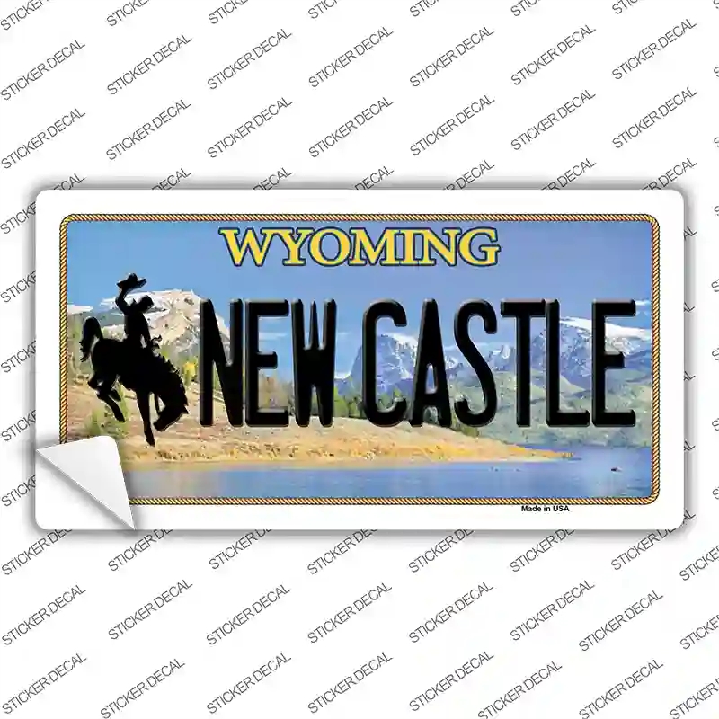 LP-10525s-S   Castle Wyoming Novelty Sticker Decal, Small