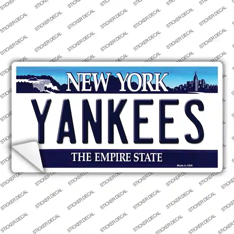LP-2089s-S Yankees   York State Novelty Sticker Decal, Small