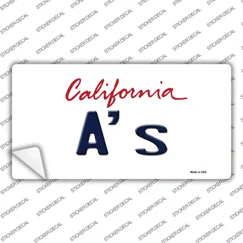 LP-2097s-XL As California State Novelty Sticker Decal, Extra Large