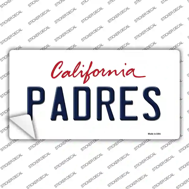 LP-2099s-XL Padres California State Novelty Sticker Decal, Extra Large