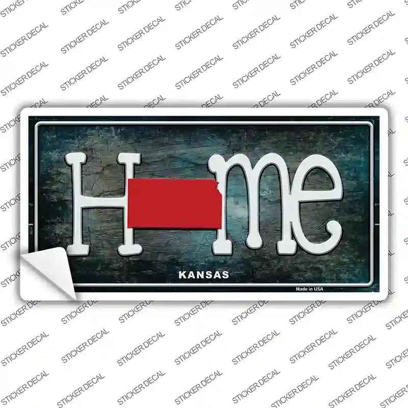 LP-12007s-XL Kansas Home State Outline Novelty Sticker Decal, Extra Large