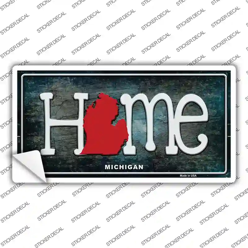 LP-12013s-L Michigan Home State Outline Novelty Sticker Decal, Large