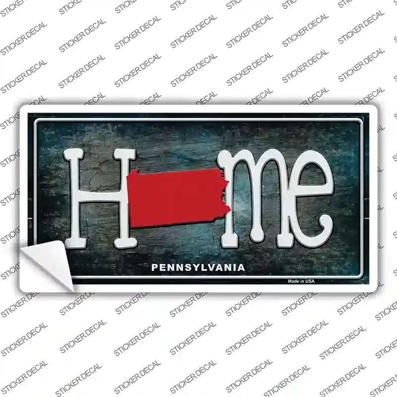 LP-12029s-S Pennsylvania Home State Outline Novelty Sticker Decal, Small