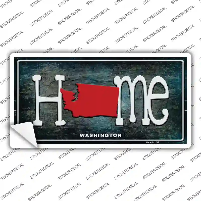 LP-12038s-S Washington Home State Outline Novelty Sticker Decal, Small